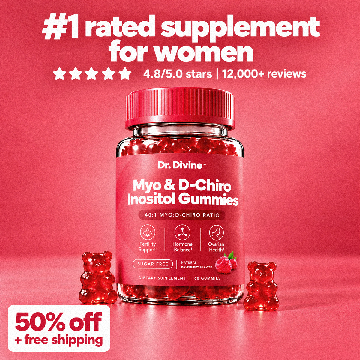 Dr. Divine™ Myo & D-Chiro Inositol Gummies